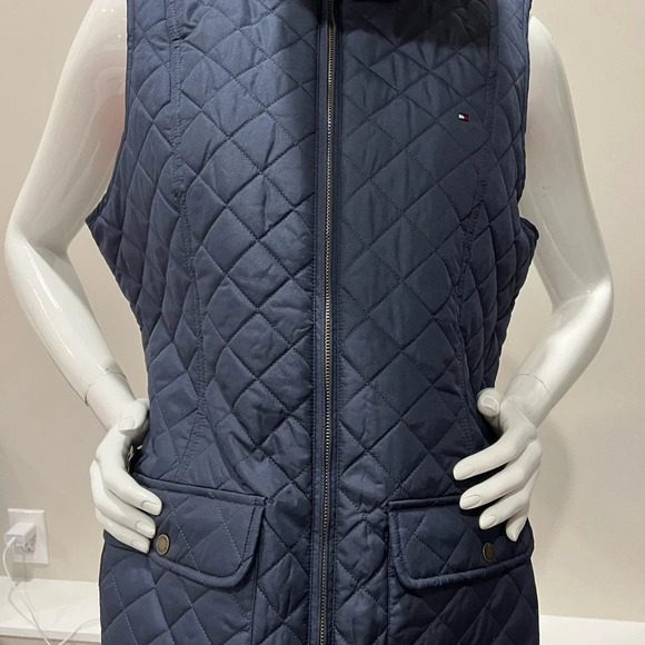 TOMMY Hilfiger Women's Navy Sleeveless
Quilted Vest Size L - Picture 1 of 9